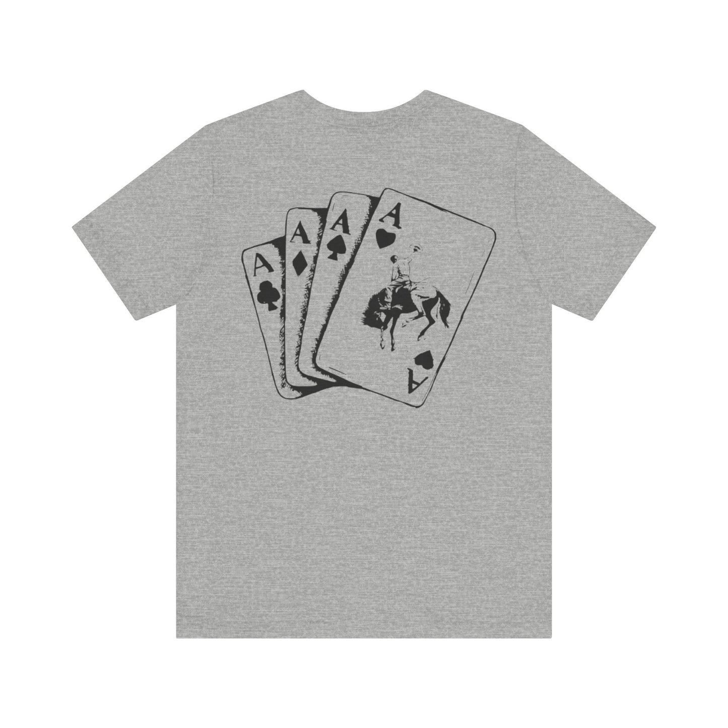 Aces Bronc Grey Brand Tee