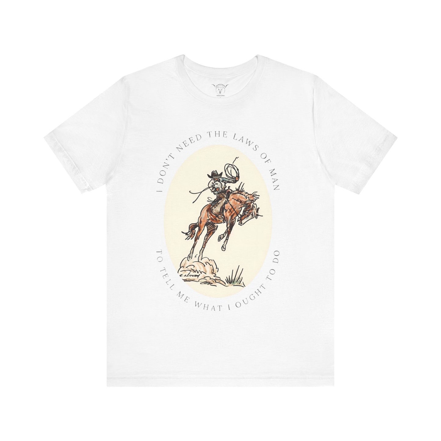 Laws of Man White Tee