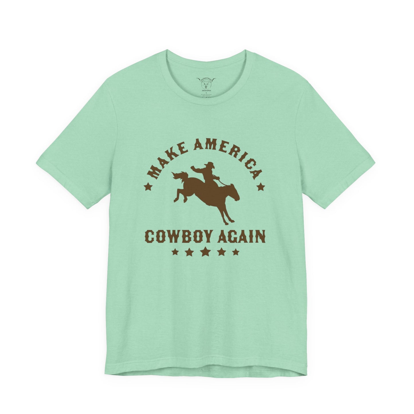 Make America Cowboy Again Mint Tee