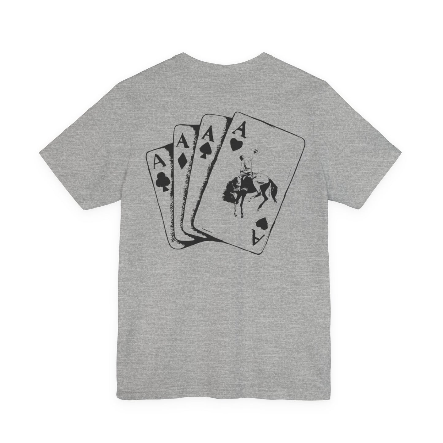 Aces Bronc Grey Brand Tee