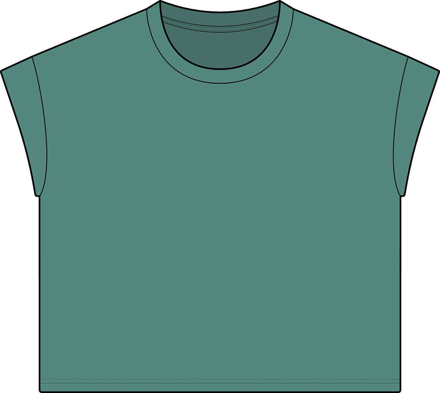 Horses Relaxed Vintage Tee - Saltwater Teal