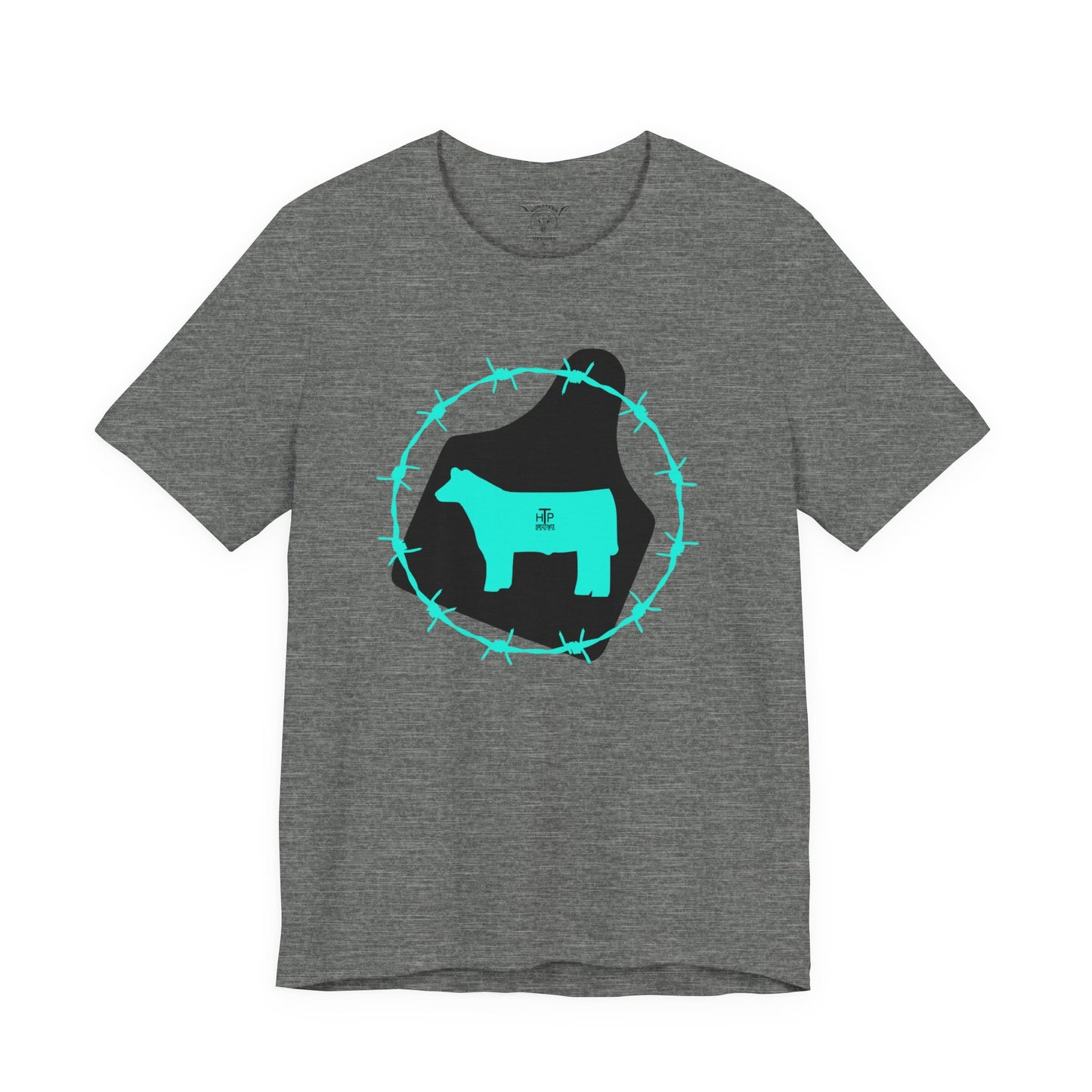 Custom Brand Steer Black Heather Tee