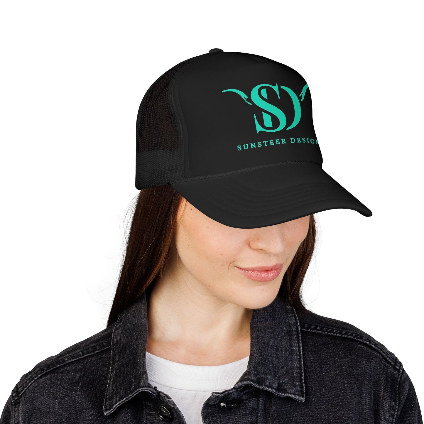 Black SunSteer Trucker Hat