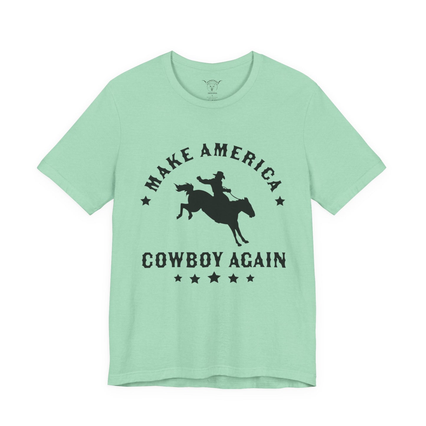 Make America Cowboy Again Mint Tee