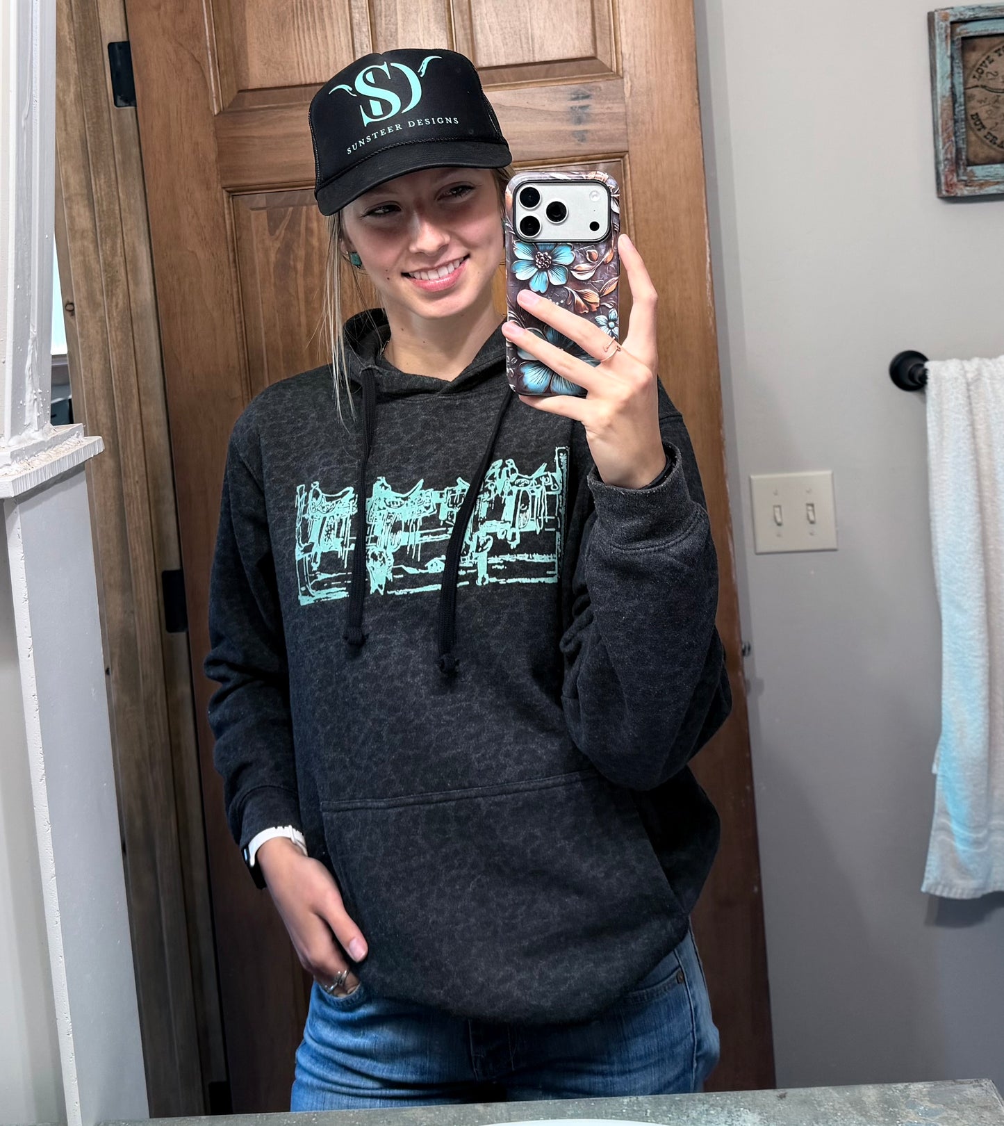 Black SunSteer Trucker Hat