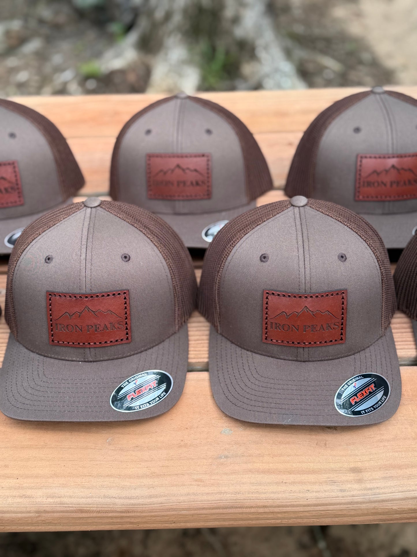 Custom Logo Leather Engraved Hats - Bulk
