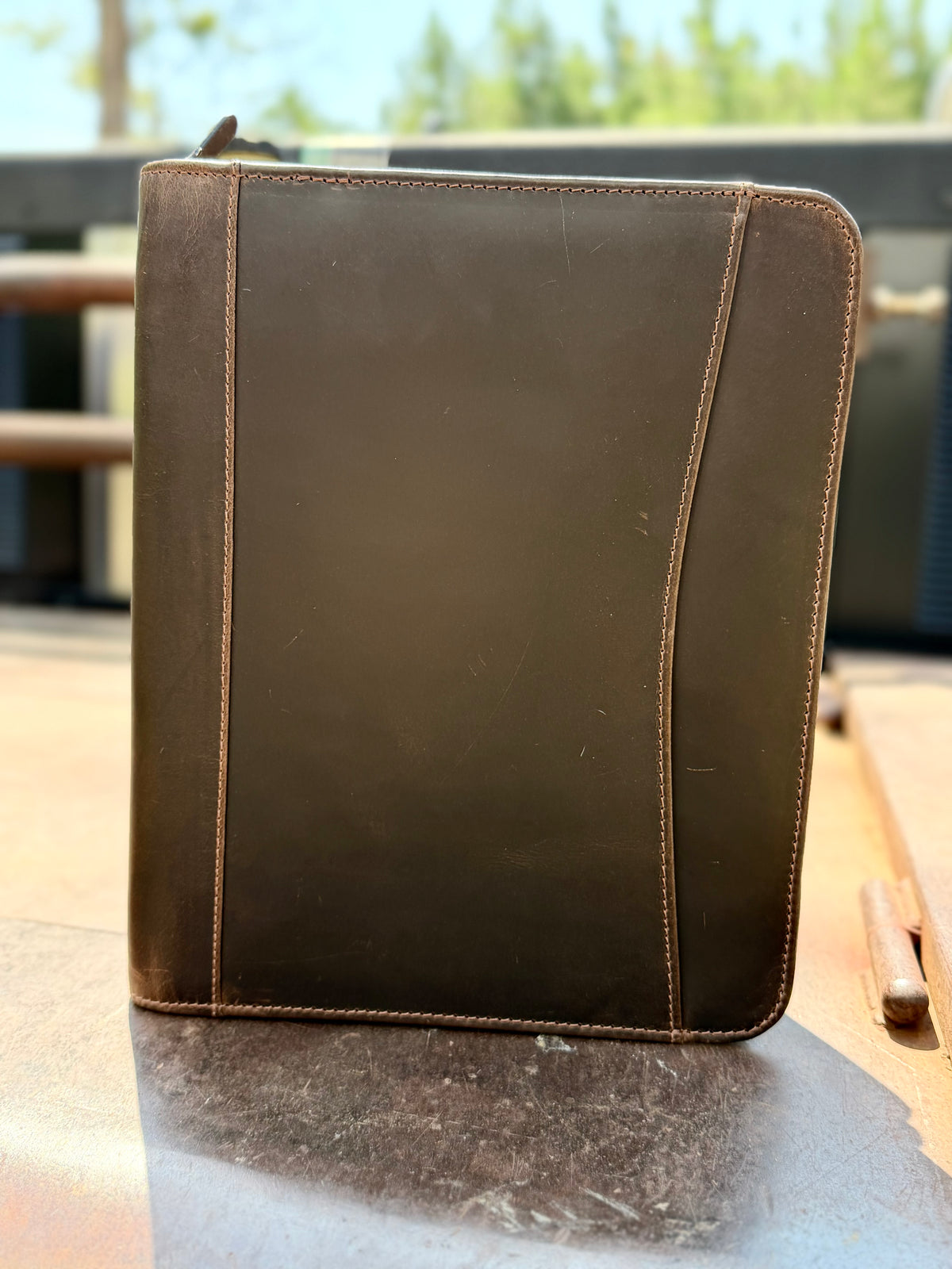 Branded Genuine Buffalo Leather Portfolio