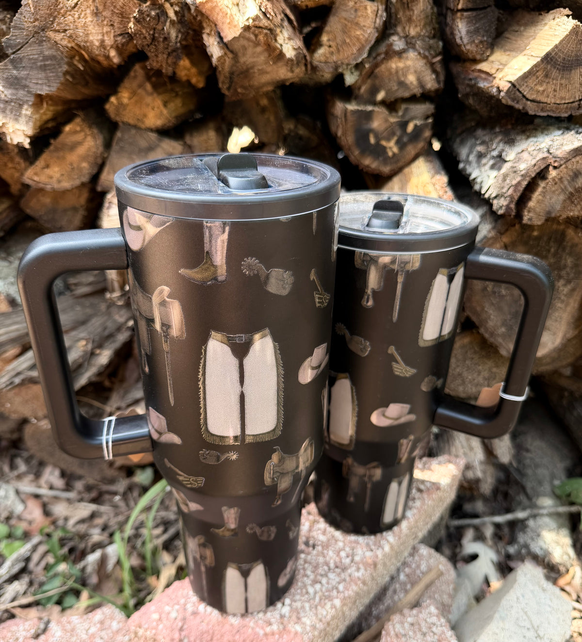 Black Western Tumbler