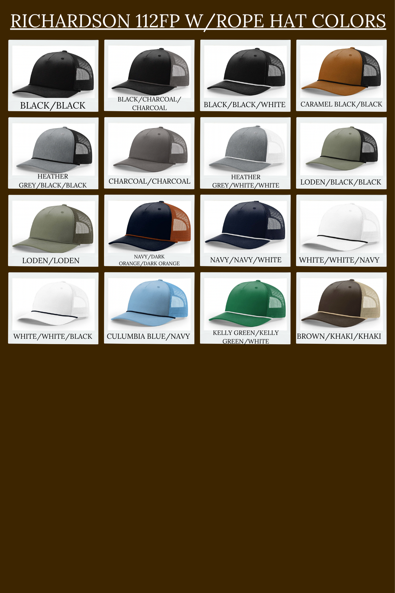 Custom Engraved Logo Hat