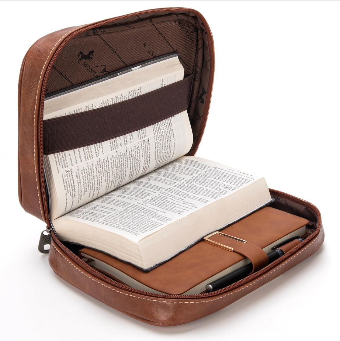 Branded Bible Case - Brown Aztec