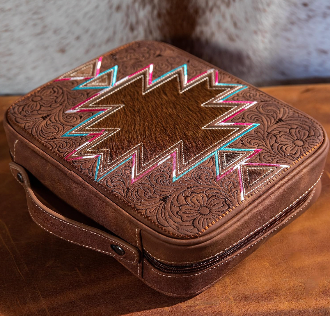 Branded Bible Case - Brown Aztec