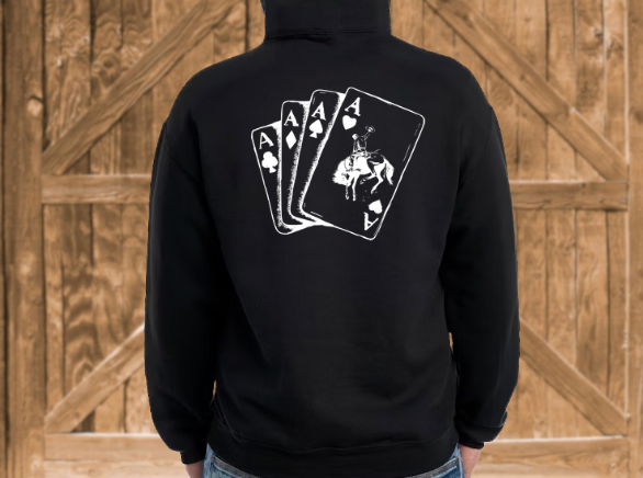 Aces Bronc Hoodie - Black