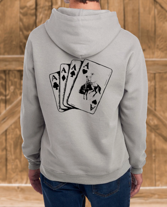 Aces Bronc Hoodie - Rock