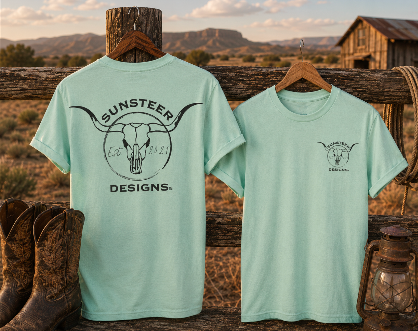 SunSteer Mint Brand Tee