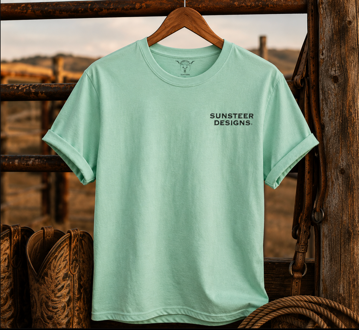 Aces Bronc Brand Tee