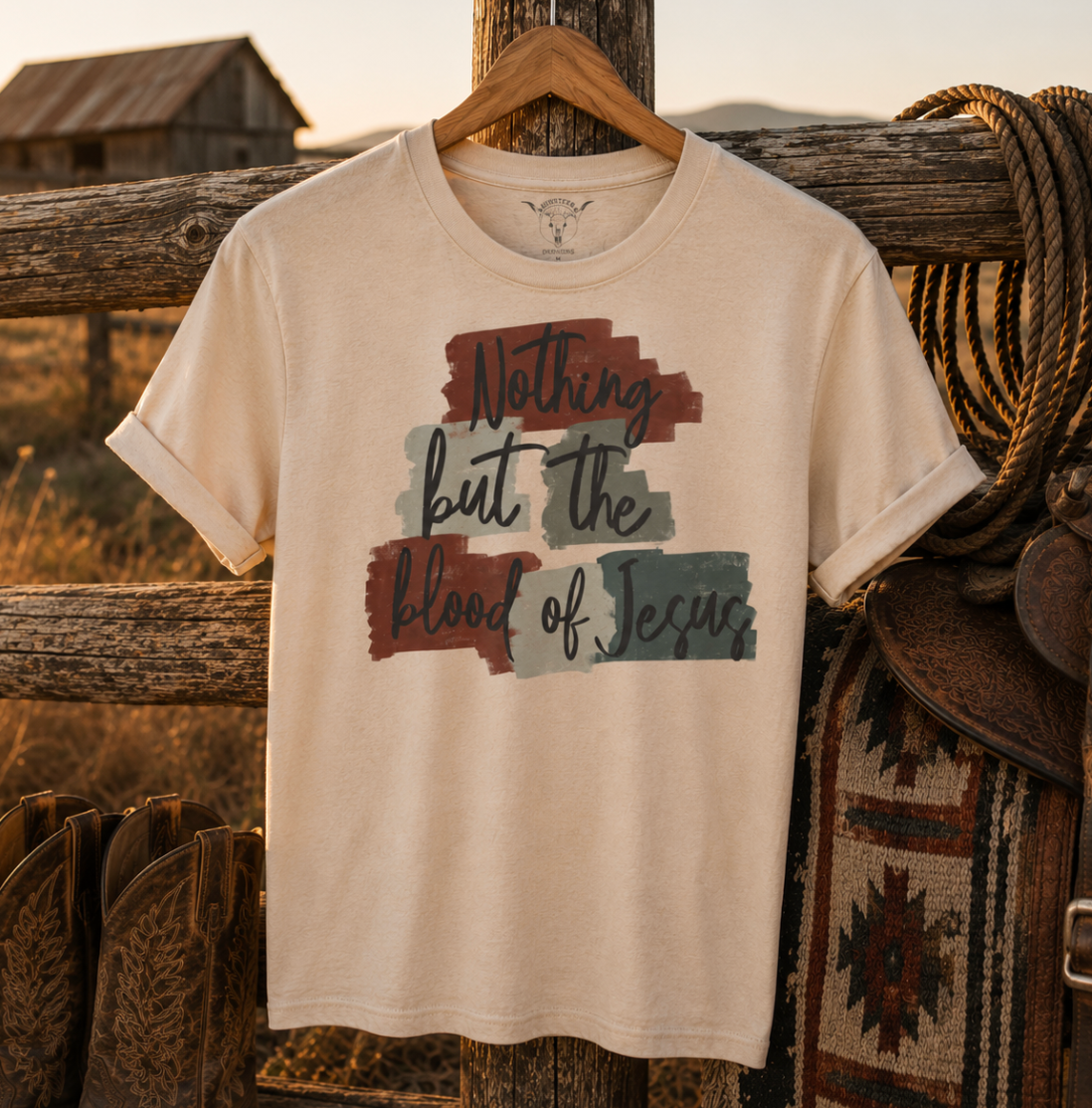 Blood Of Jesus Soft Cream Tee