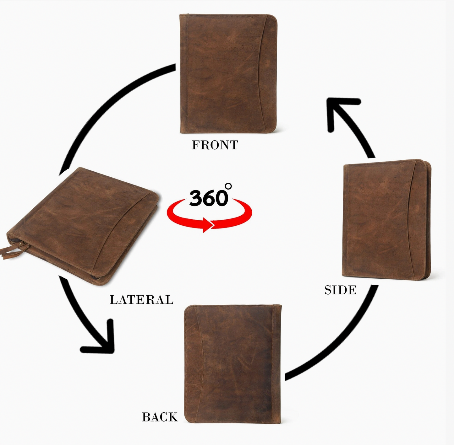 Branded Genuine Buffalo Leather Portfolio