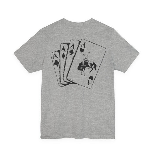 Aces Bronc Grey Brand Tee
