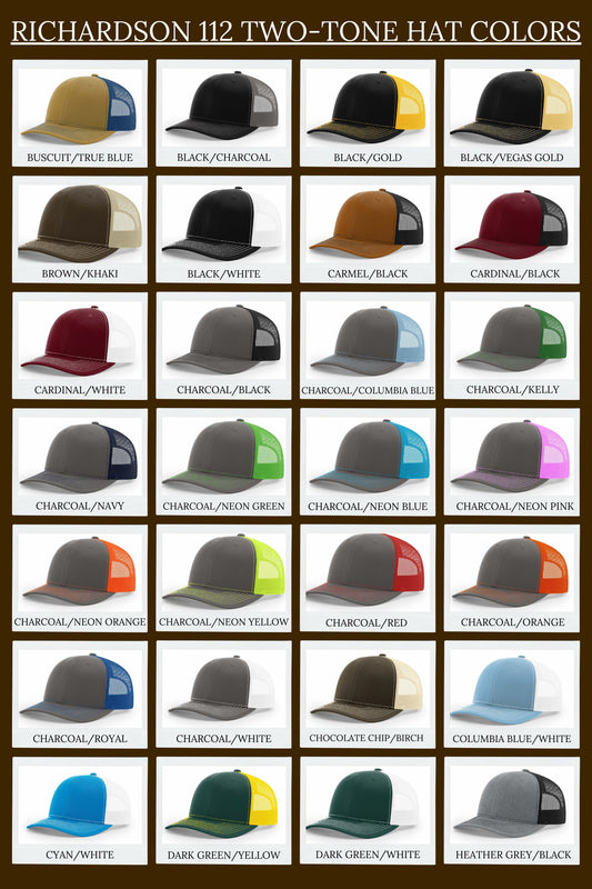 SSD Brand Leather Engraved Hat - Charcoal/White