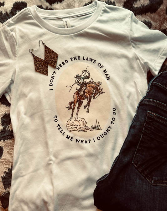 Laws of Man White Tee