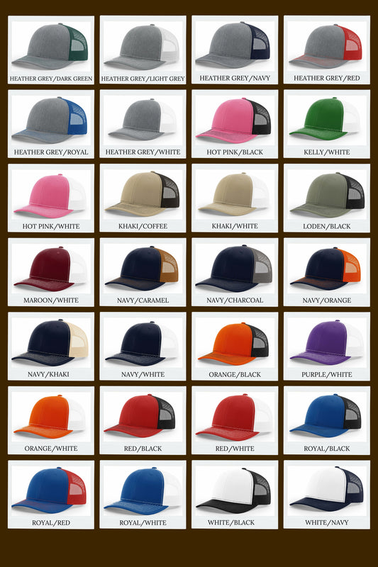 SSD Brand Leather Engraved Hat - Charcoal/White