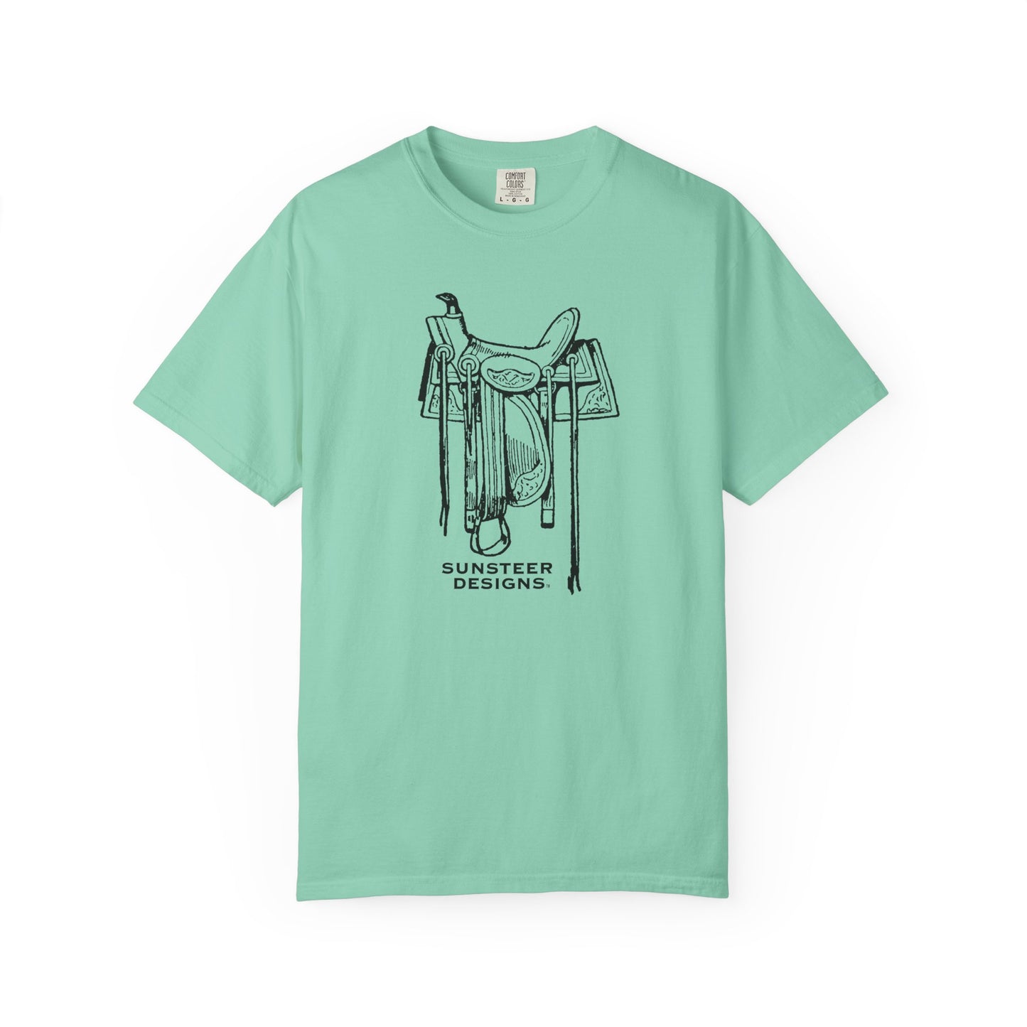 Comfort Colors Saddle Tee - Teal