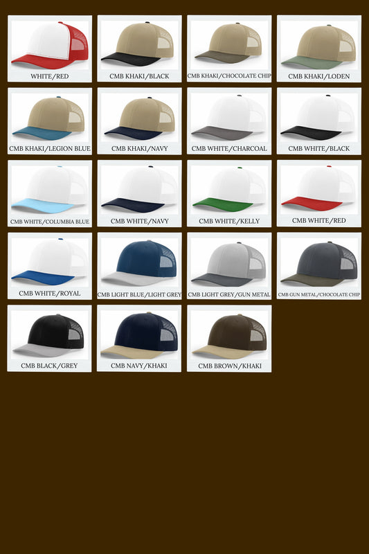 SSD Brand Leather Engraved Hat - Charcoal/White