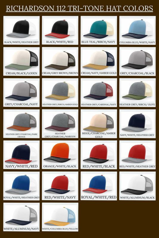 SSD Brand Leather Engraved Hat - Charcoal/White
