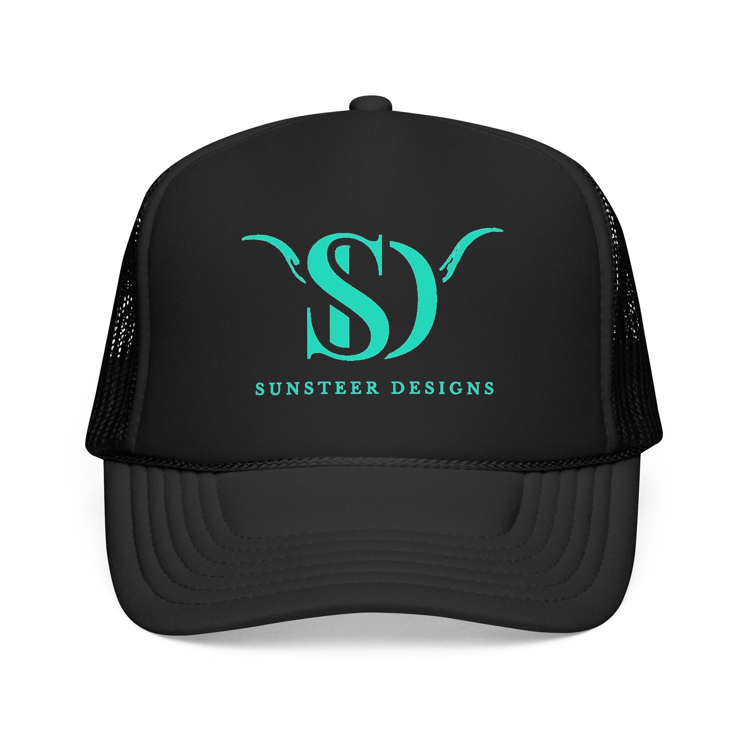Black SunSteer Trucker Hat