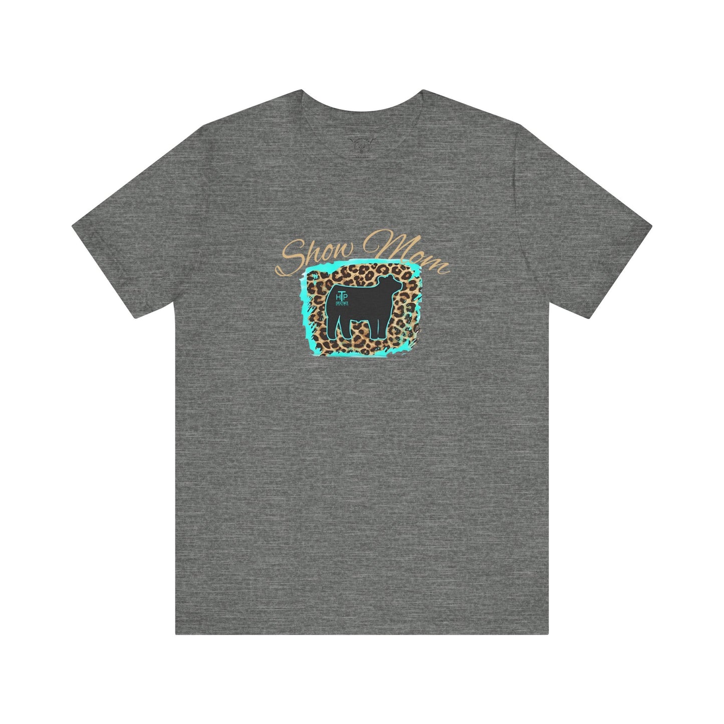 Custom Brand Show Mom Black Heather Tee