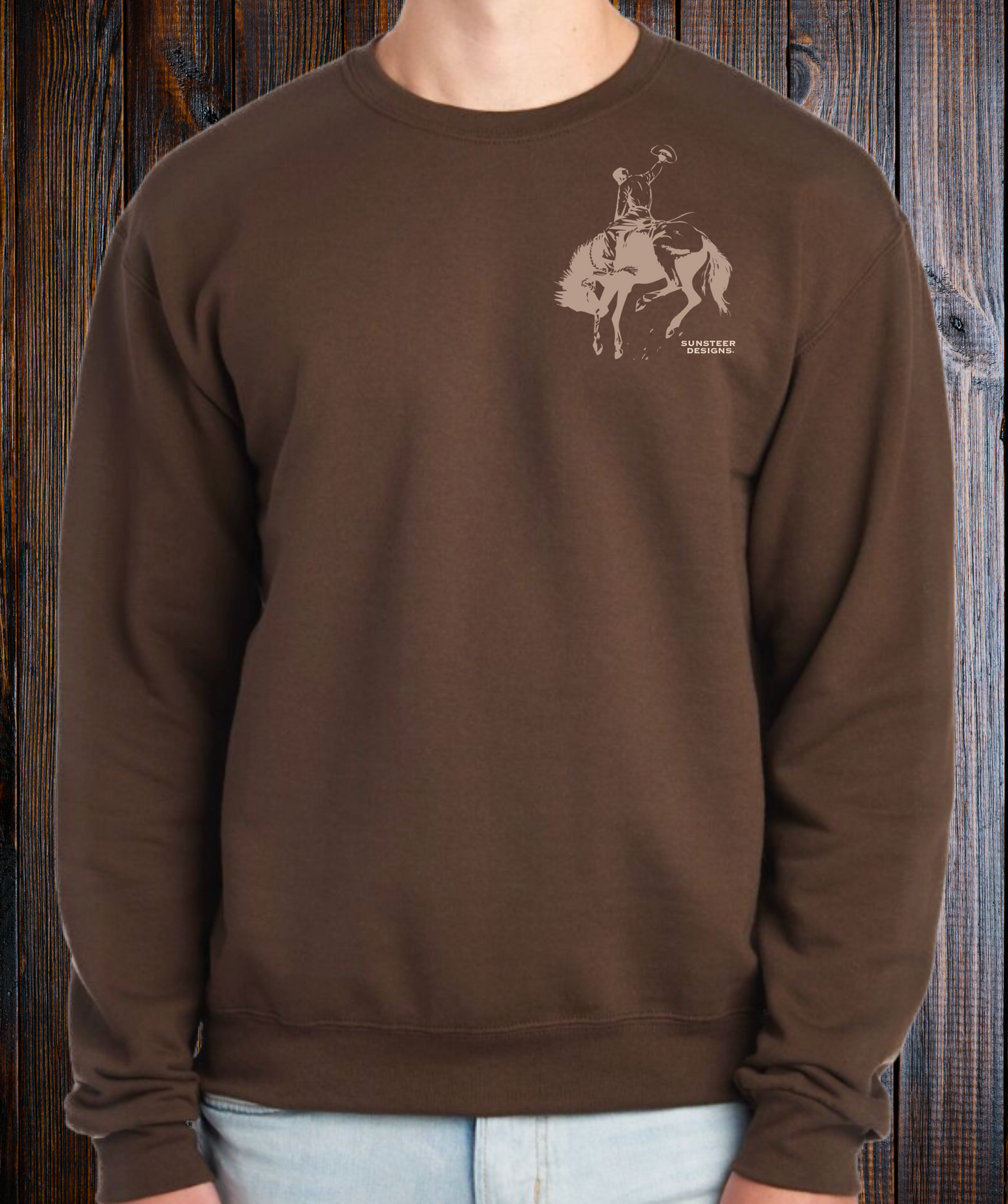 SSD Bronc Crewneck Sweatshirt - Chocolate