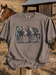 Horses Comfort Colors Tee - Brown