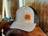 4-H Leather Engraved Hat - Black Heather/Black