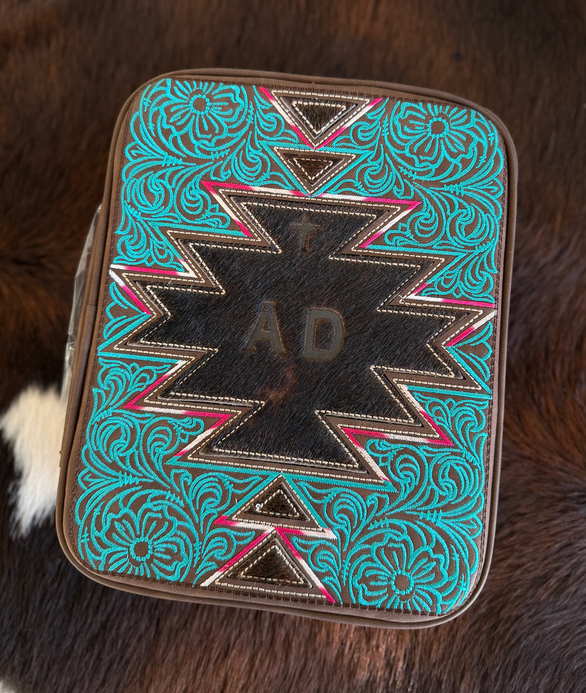 Branded Bible Case - Coffee Aztec
