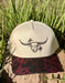 Steer Red Leopard Trucker Hat