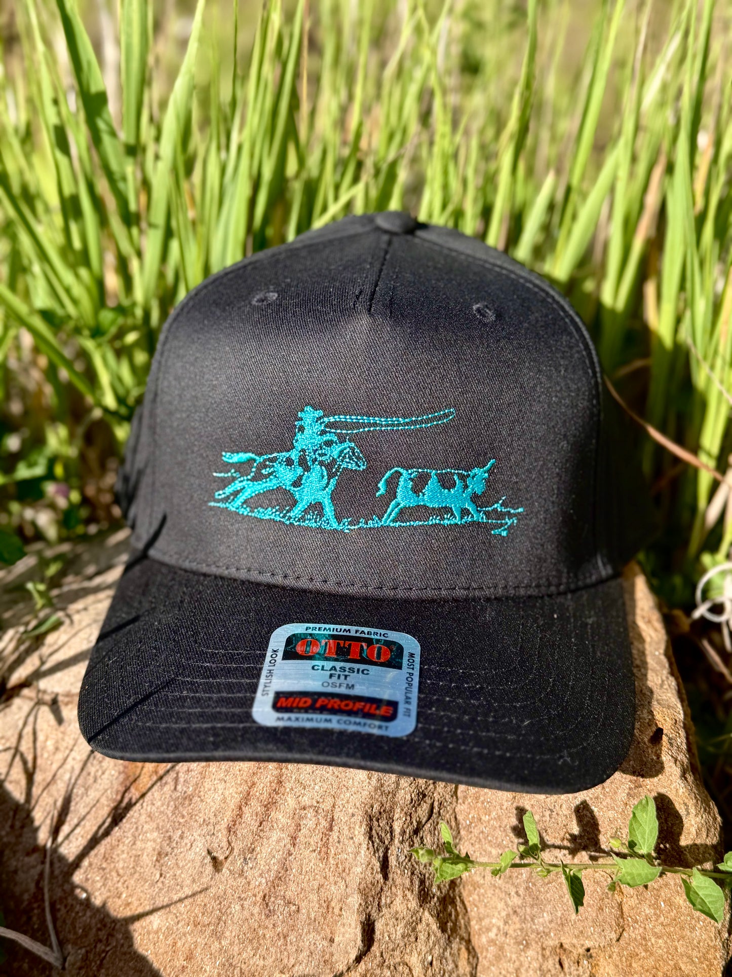 Roper Black Trucker Hat