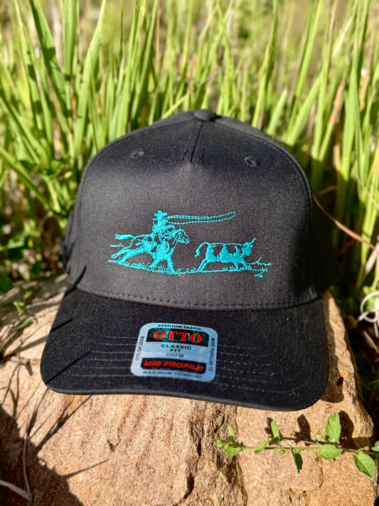 Roper Black Trucker Hat