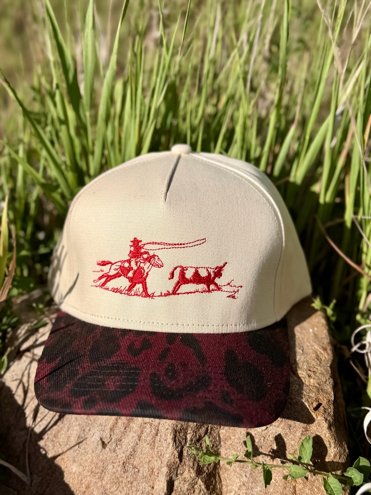 Roper Red Leopard Trucker Hat