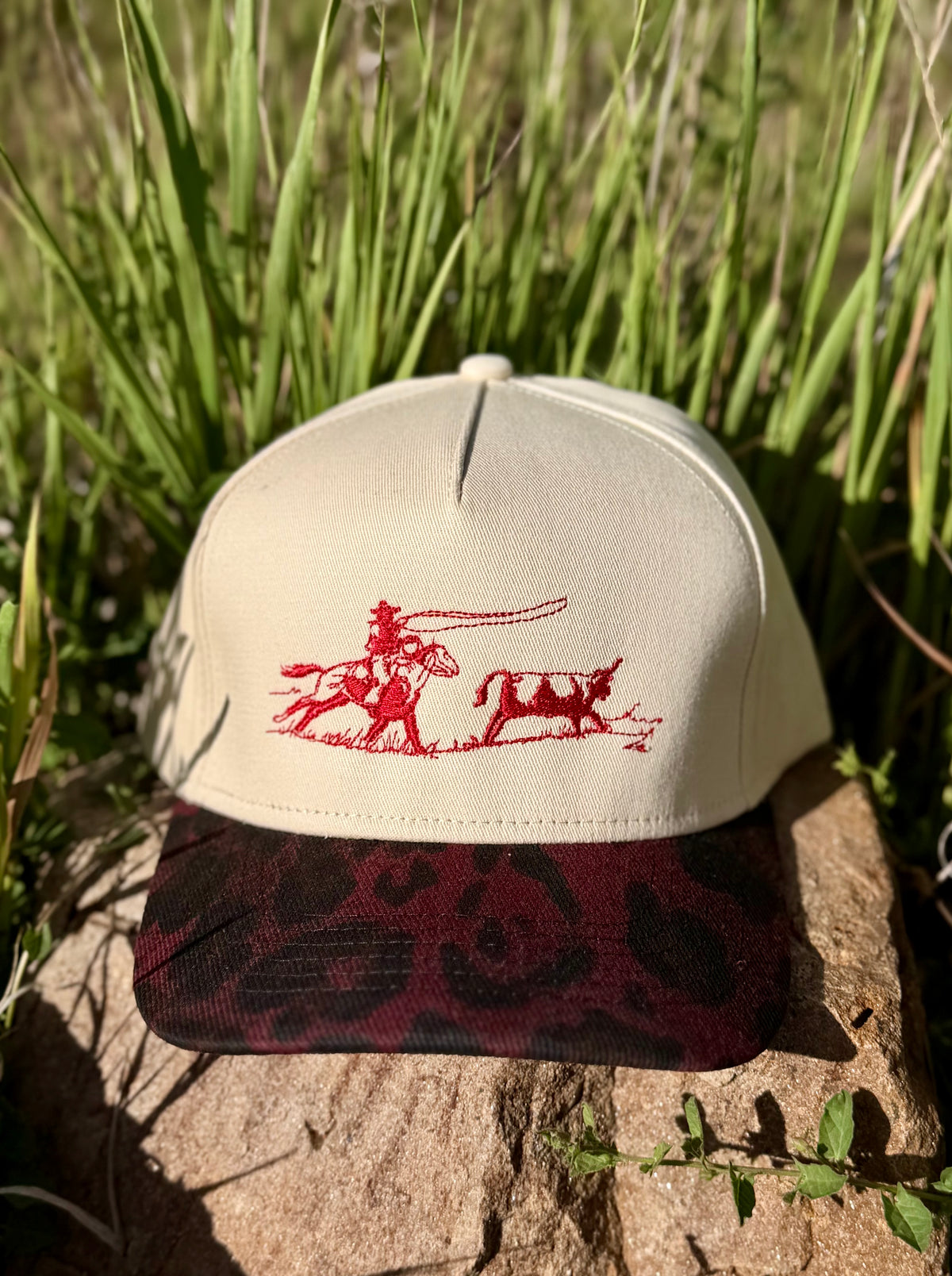 Roper Red Leopard Trucker Hat