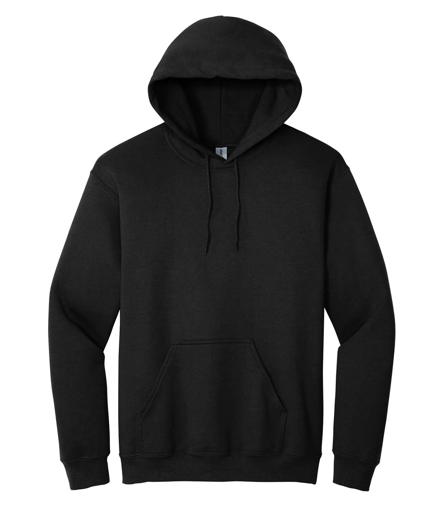Black hoodie on a white background