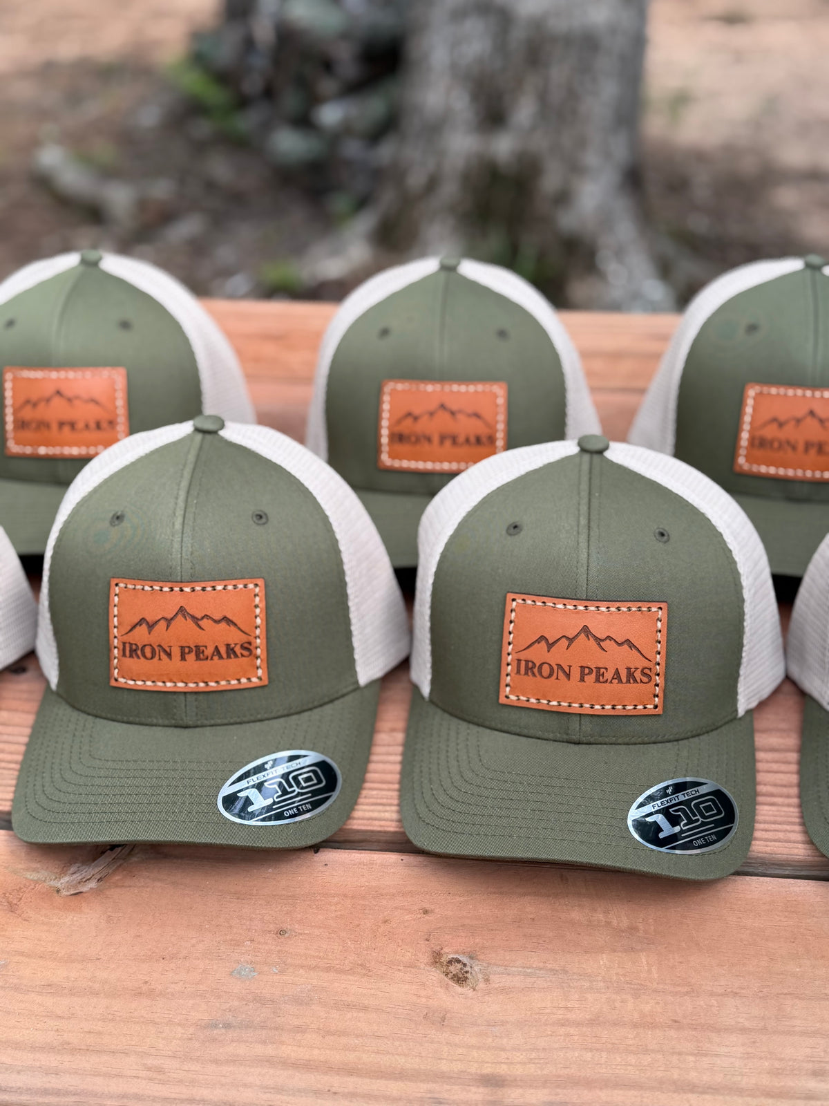 Custom Logo Leather Engraved Hats - Bulk