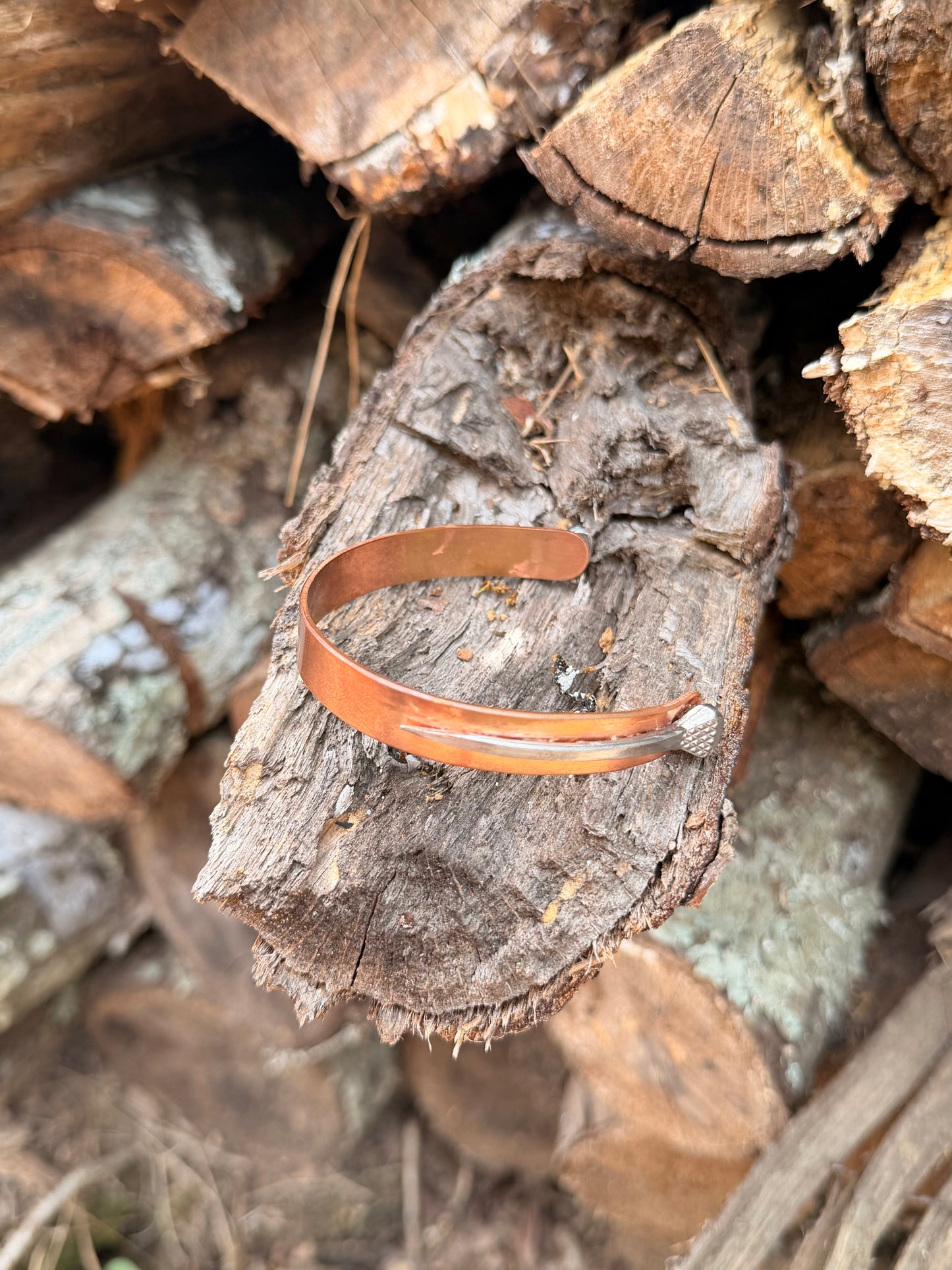 Copper Nail Bracelet