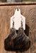 Cowhide Cowtag Earrings - Brown/Subtle Red