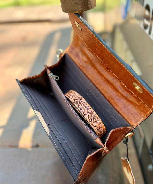 Branded Cowhide Wallet