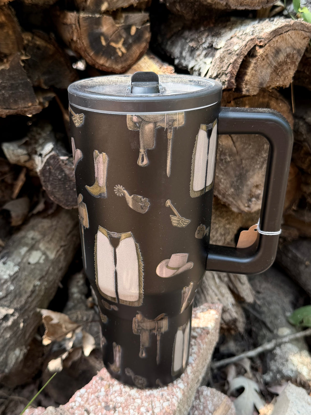 Black Western Tumbler