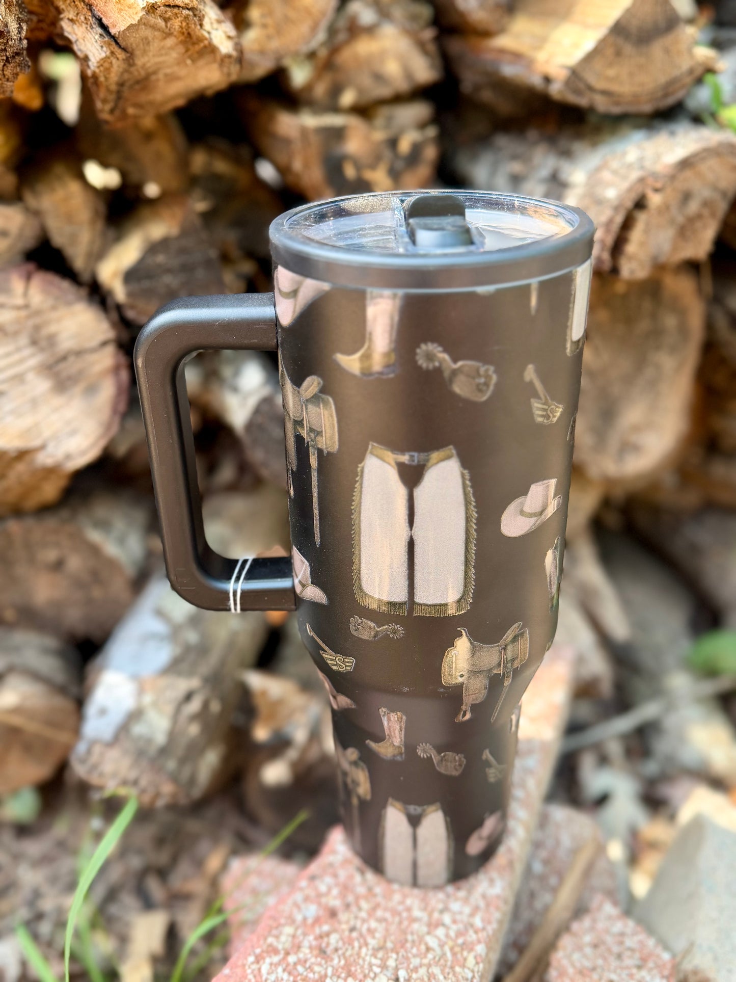 Black Western Tumbler