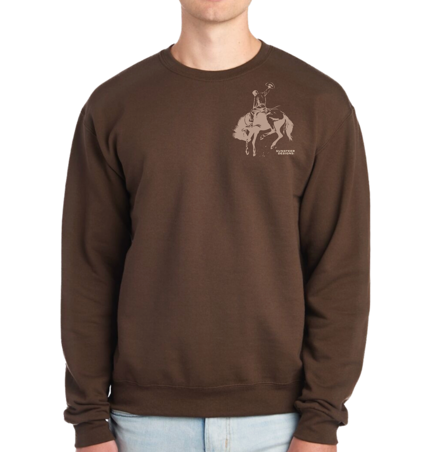 SSD Bronc Crewneck Sweatshirt - Chocolate