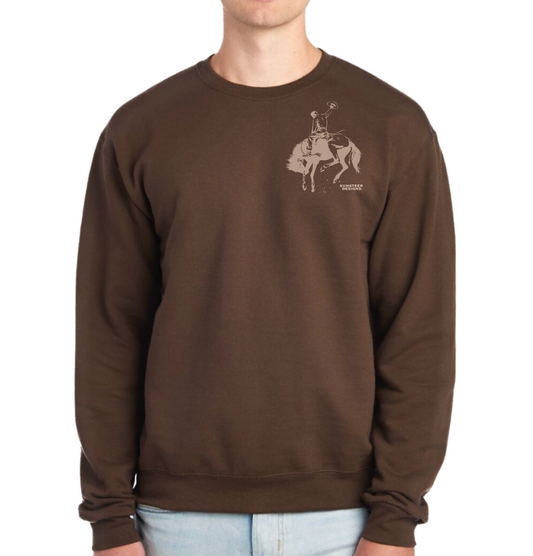 SSD Bronc Crewneck Sweatshirt - Chocolate