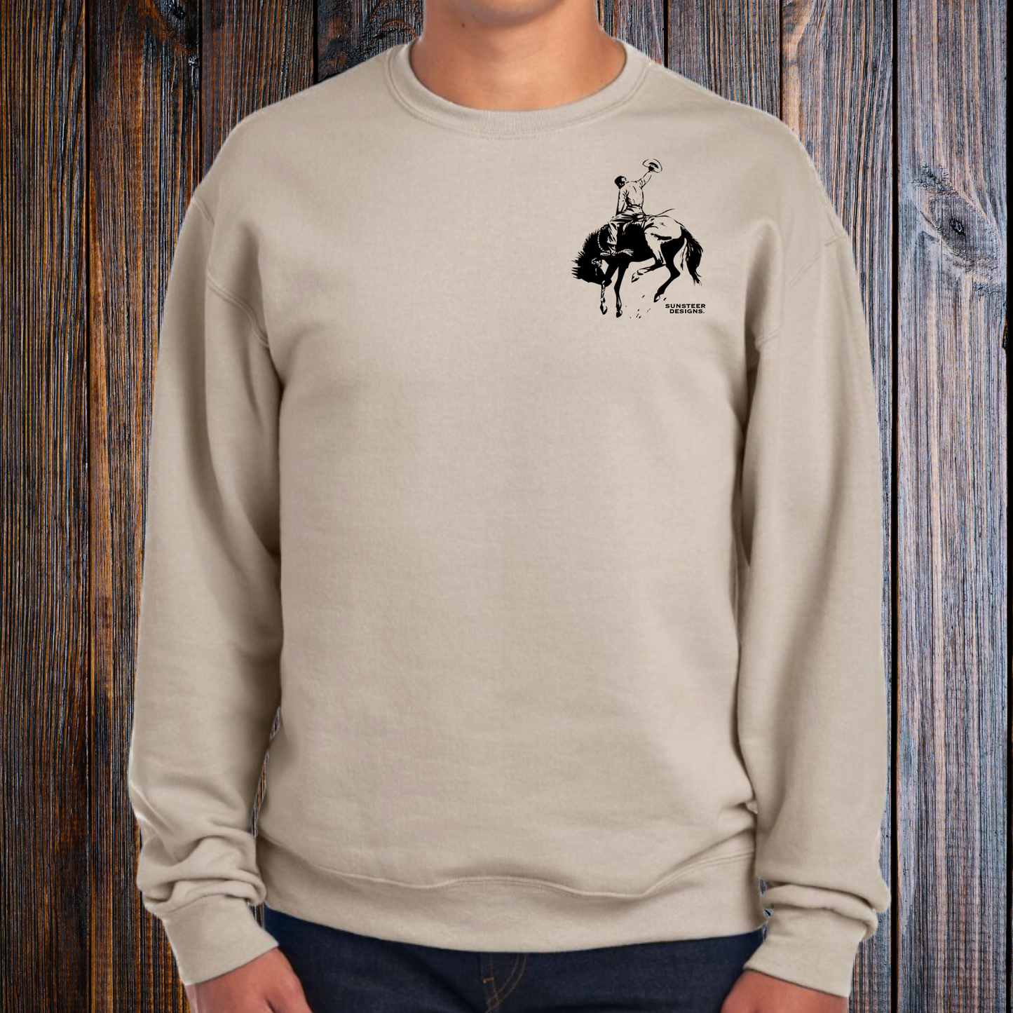SSD Bronc Crewneck Sweatshirt - Sandstone