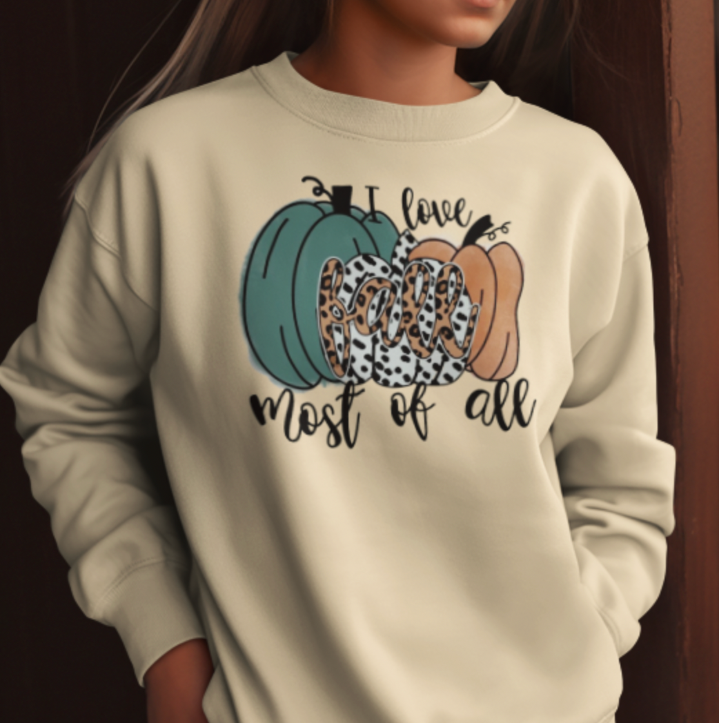 Fall Most of All Crewneck - Sandstone